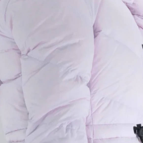 BRAND NEW  "Moose Knuckles" LILAC PUFFY LONG JACKET - Picture 4 of 15